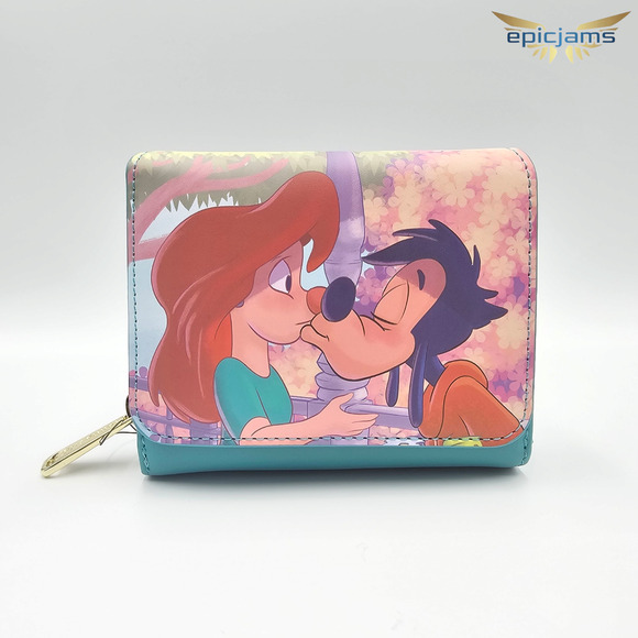 Loungefly Disney A Goofy Movie Roxanne & Max Kiss Mini Backpack Bag & Wallet Set - Picture 11 of 14